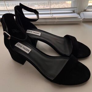 Steve Madden Irenee Black Suede Women's Sandals